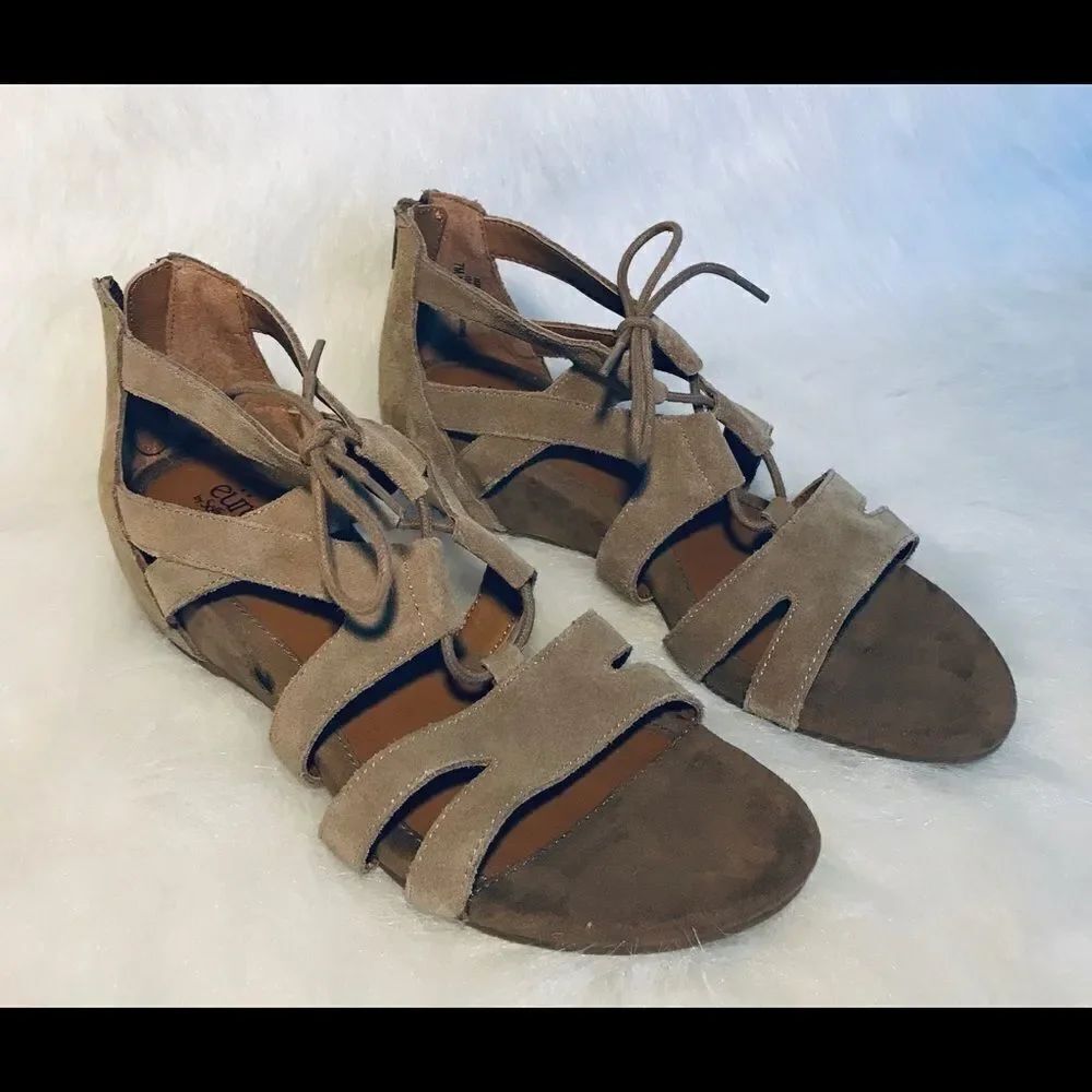 Eurosoft suede wedge sandals